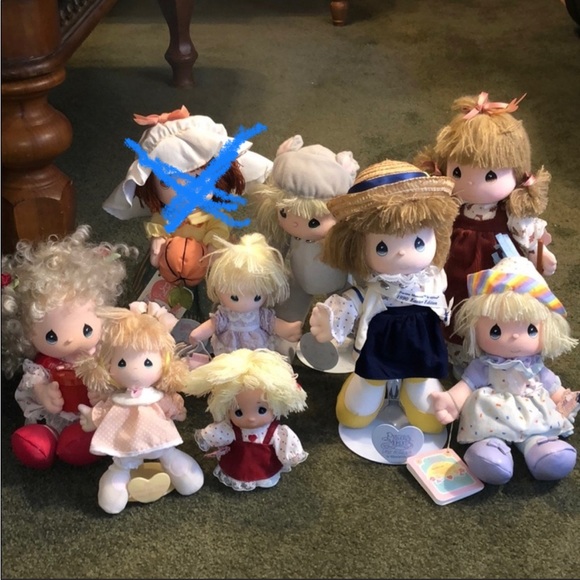 Precious Moments Other - LOT of 8 Vintage Precious Moments Dolls